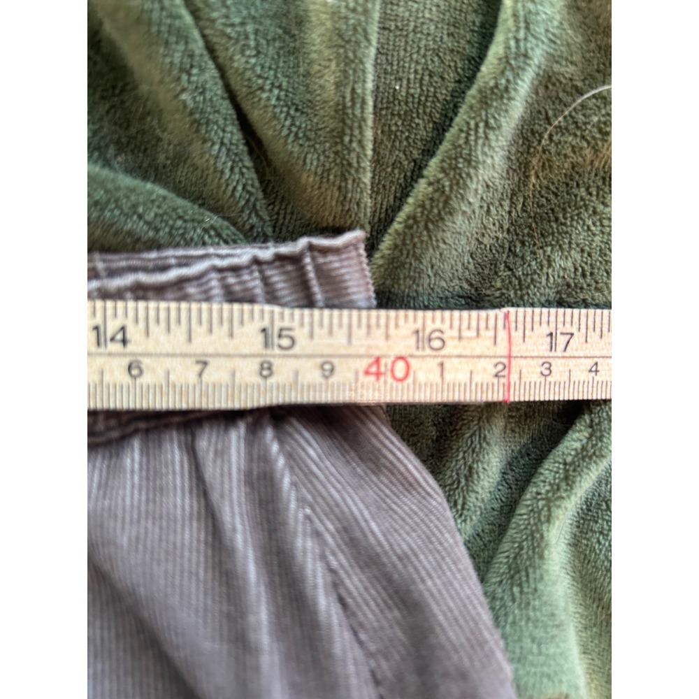 J. Jill Brown Corduroy Paneled Midi‎ Skirt Womens MP Petite Elastic Waist Flare - Picture 8 of 8